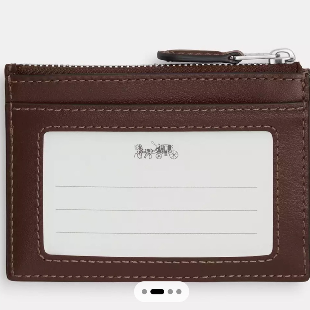 🌸 COACH MINI ID SKINNY IN SIGNATURE JACQUARD CARD CASE NWT🌸 - Picture 2 of 3